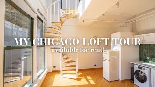 My Chicago Loft Full Tour  Available NOW for rent [upl. by Armillda]