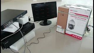 Unboxing Hikvision PTZ IP Camera Installation and Configuration Setup [upl. by Nylaf882]