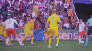 GOL BŁASZCZYKOWSKIEGO  MECZ UKRAINA  POLSKA EURO 2016 GOAL IN MATCH UKRAIN POLAND [upl. by Ayom974]