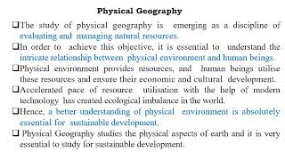 Main Branches of Geography and Physical Geography [upl. by Monney]