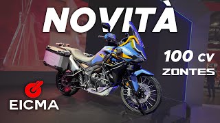 ZONTES 703 F SUPER ADVENTURE  3 CILINDRI 100 CAVALLI 👀 NOVITÀ EICMA 2023 [upl. by Mmada504]