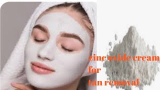 zinc oxide cream for instent skin glowamp tan removed [upl. by Adnaloy]