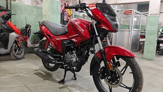 Hero Glamour Xtec 125 cc bike red colour [upl. by Einehpets]