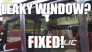 Quick Fix for a Leaking Rear Sliding Window for Your TOYOTA TACOMA [upl. by Yona232]