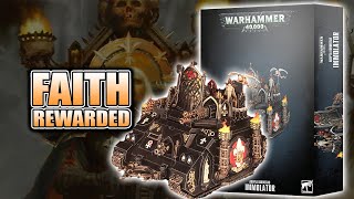 How Big Is It 40k Sisters of Battle Immolator Unboxing amp Build [upl. by Nyleikcaj]