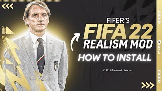 How to Install FIFER Realism Mod for FIFA 22 PC I 1000 Face 500 Tattoo and More [upl. by Acinad]