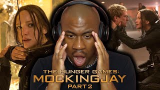 FIRST TIME WATCHING THE HUNGER GAMES MOCKINGJAY PART 2 MOVIE REACTION [upl. by Benge]