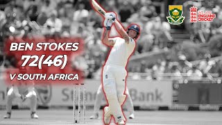 Ben Stokes Agressive Aproach  72 46 Cape Town  England Vs South Africa [upl. by Eekcaj346]