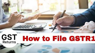 How to File GSTR 1 Return  GSTR 1 Nil amp Taxable [upl. by Marra139]