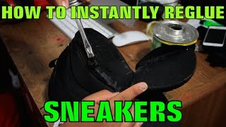 How to INSTANTLY REGLUE Nikes Jordans etc [upl. by Greeson]