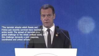 Russian PM Medvedev urges Apec to fight terrorism [upl. by Mode412]