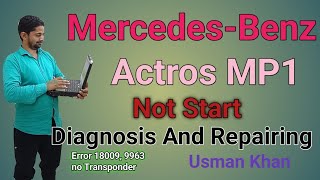 Mercedes Benz Actors Trucks Not start Problem of Wiring  Testing Wiring And wirind Xentry DAs [upl. by Enellek]