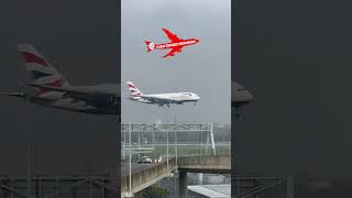 BA A380 Arrival planespotting aviation somebloke [upl. by Ondrea]