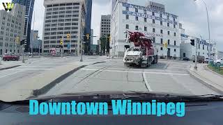 St Boniface  Provencher Blvd  Provencher Bridge – Main amp Portage  60  Downtown Winnipeg [upl. by Ttennaj]