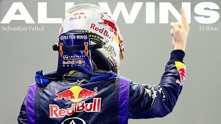 Sebastian Vettel  All 53 wins [upl. by Walling]