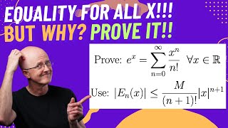 BUT WHY Does the Taylor Series for ex Actually Converge to ex Proof with Lagrange Error Bound [upl. by Ennaj]