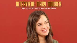 Interview Actor Mary Mouser Cobra Kai [upl. by Neeruam]