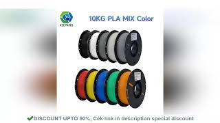 10KG PLA Filament for 3D Printer Filament 1KGRoll 175MM Plastic Filaments Line Up Neatly [upl. by Wentworth969]