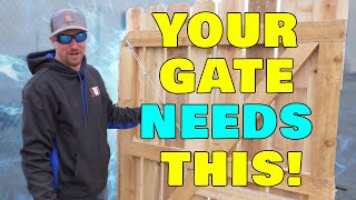 How to Keep a Wooden Fence Gate from Sagging [upl. by Enyrat]