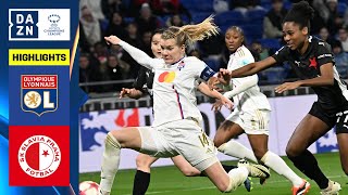 HIGHLIGHTS  Olympique Lyonnais vs Slavia Prague UEFA Womens Champions League 202324 Matchday 6 [upl. by Trainor54]