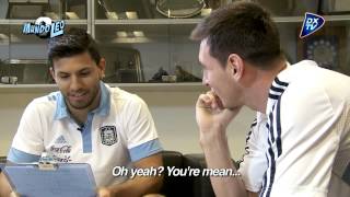 El Kun Agüero entrevista a Leo Messi [upl. by Ezekiel907]