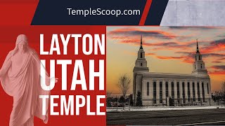 Layton Utah Temple on a winter day by drone on March 10 2021 [upl. by Boylston233]