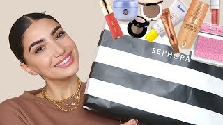 HUGE sephora haul viral makeup  skincare [upl. by Yffat]