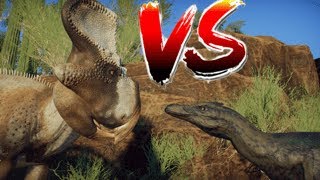 Velociraptor and Protoceratops scrubland  Prehistoric Kingdom Speedbuild [upl. by Adyan619]