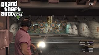 Heavy Weapons  GTA V AmmuNation Shooting Range Gold Medals HD [upl. by Wiener]