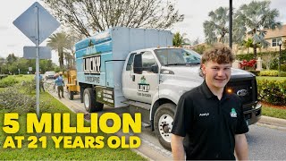 21 Year Old Running A 5 Million Dollar Lawn Care Company Shop Tour and Maintenance Division [upl. by Sucramat]