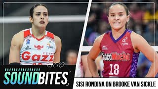 Mutual admiration between Sisi Rondina Brooke Van Sickle  SOUNDBITES [upl. by Chryste]