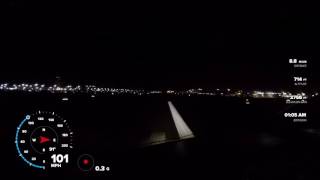 Challenger 350 Night Landing KBUR KLM [upl. by Qerat145]