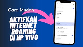 Cara Aktifkan Internet Roaming di HP Vivo [upl. by Bolme]