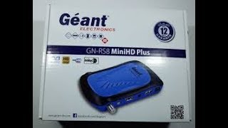 طريقة تفعيل سرفر في جهاز geant rs8 mini hd plus عن طريق الويفي [upl. by Crow]