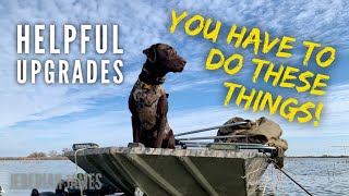 Jon Boat Top 10 UPGRADES Personalize and customize your aluminum boat Tracker Grizzly Sportsman [upl. by Cahan892]