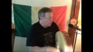 Hank Hogan plays a bodhran while singing quotThe Scotsmans Kiltquot [upl. by Uela]