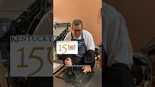 Letterpress printing for the 150th Kentucky Derby May 4 [upl. by Williamson]