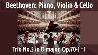 Beethoven  Trio for Piano Violin and Cello No5 in D Major Op70 No1 I Allegro vivace e con brio [upl. by Enelrae]