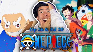 EGG HEADS OP amp ED ARE TOP TIER One Piece OPENING 26 amp ENDING 20 Reaction [upl. by Tayler]