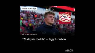 lggy Houben PSV player 2024 psveindhoven harimaumalaya football [upl. by Anayi298]