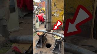 Hydraulic press VS curved truck axle youtubeshorts shortsfeed foryou [upl. by Louth]