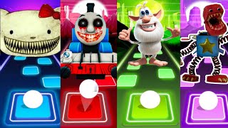 Hello Kitty Exe VS Thomas Train Exe VS Booba VS Boxy Boo  Tiles Hop [upl. by Lehte482]