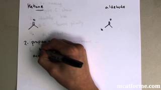 MCAT Ochem Lecture Basic Nomenclatures [upl. by Anafetse]