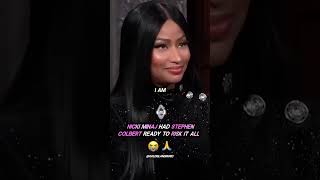 Nicki Minaj HAD Stephen Colbert READY to RISK IT ALL 😭🙏 [upl. by Asaert]