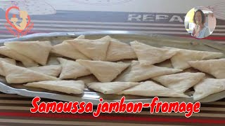 Recette du samoussa fromage jambon blanc  Réunion [upl. by Oregolac483]