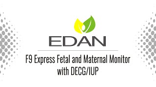 Edan F9 Express Fetal and Maternal Monitor with DECGIUP · Medical Equipment Sales amp Repair [upl. by Arres42]