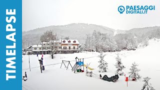 Forte Nevicata a Ventasso Laghi RE del 04 Dicembre 2020  TimeLapse [upl. by Lenox]