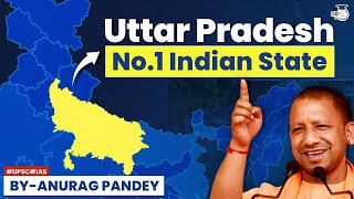 Uttar Pradeshs to Become Indias Richest State by 2040  Economy  UPSC GS [upl. by Nylrahs]