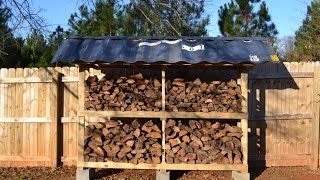 Firewood Storage From Pallets [upl. by Ilojna275]