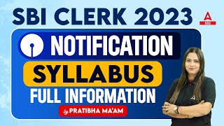 SBI Clerk Syllabus 2023  SBI Clerk 2023 Notification  Full Details [upl. by Tem328]